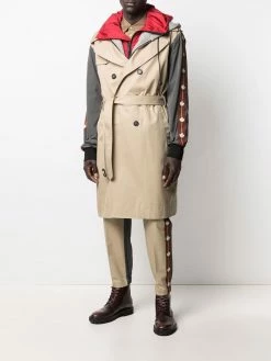 Dsquared2 trench à design superposé