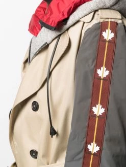 Dsquared2 trench à design superposé