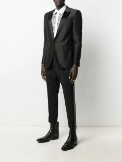 Dsquared2 pantalon de costume à détails de franges