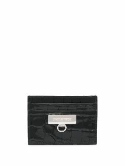Dsquared2 porte-cartes Ă effet peau de crocodile