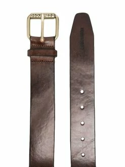 Dsquared2 ceinture en cuir à logo embossé