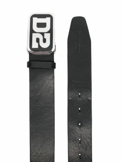 Dsquared2 ceinture en cuir à plaque logo