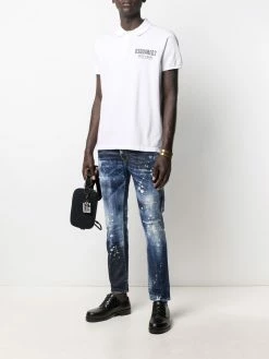 Dsquared2 polo à logo imprimé