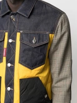 Dsquared2 veste en jean à empiècements contrastants