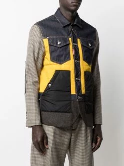 Dsquared2 veste en jean à empiècements contrastants