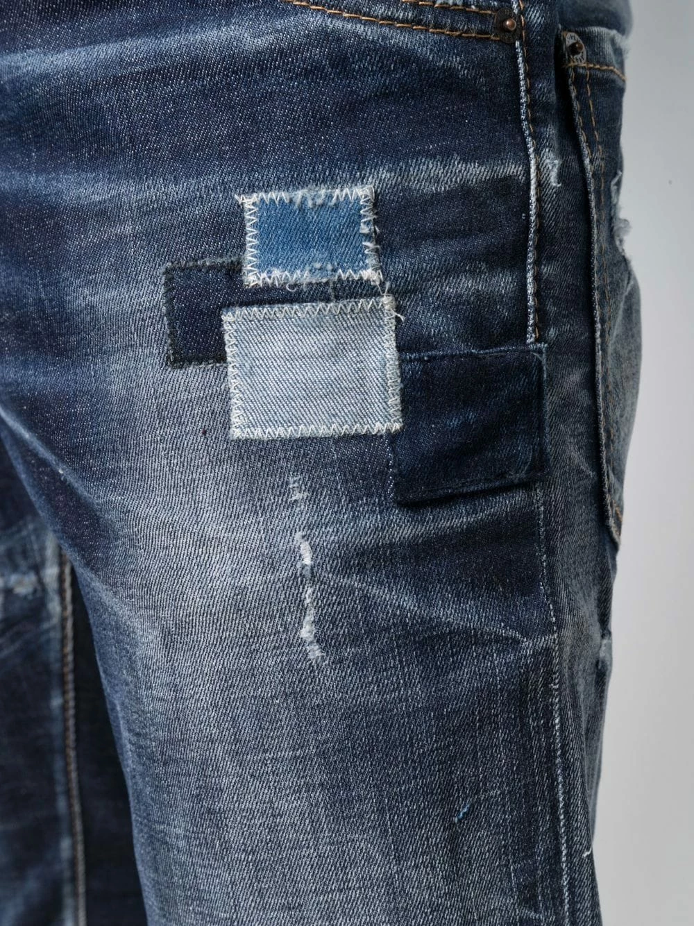 Dsquared2 Jean slim à détail de patch Prix Exclusifs jeans regular & jeans droits homme 7 Dsquared2 jean slim à détail de patch