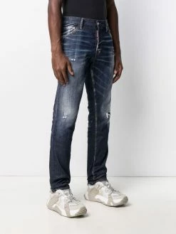 Dsquared2 Jean slim à détail de patch Prix Exclusifs jeans regular & jeans droits homme 11 Dsquared2 jean slim à détail de patch