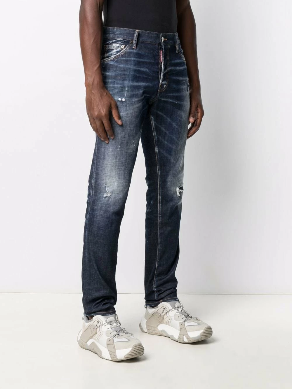 Dsquared2 Jean slim à détail de patch Prix Exclusifs jeans regular & jeans droits homme 5 Dsquared2 jean slim à détail de patch