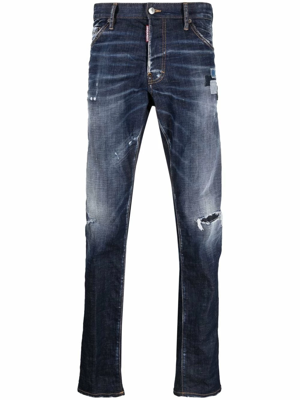 Dsquared2 Jean slim à détail de patch Prix Exclusifs jeans regular & jeans droits homme 3 Dsquared2 jean slim à détail de patch