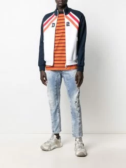 Dsquared2 jean slim à détails effilochés