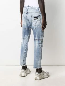 Dsquared2 jean slim à détails effilochés