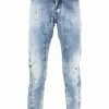 Dsquared2 jean slim à détails effilochés