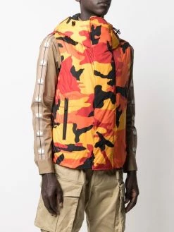 Dsquared2 gilet matelassé à imprimé camouflage