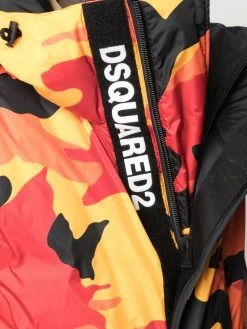 Dsquared2 gilet matelassé à imprimé camouflage