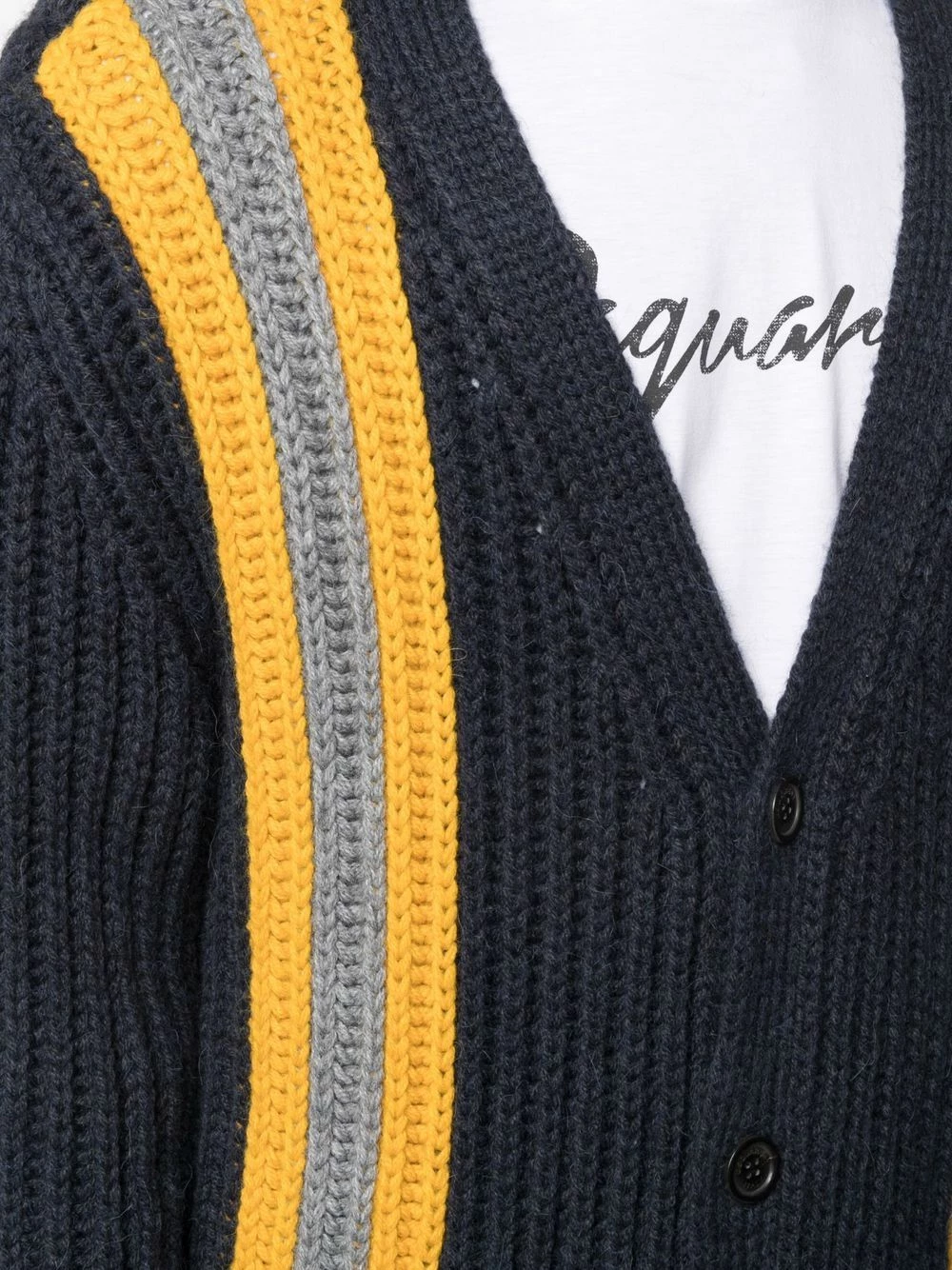 Dsquared2 Prix Avantageux Cardigan à détails rayés cardigans homme 7 Dsquared2 cardigan à détails rayés