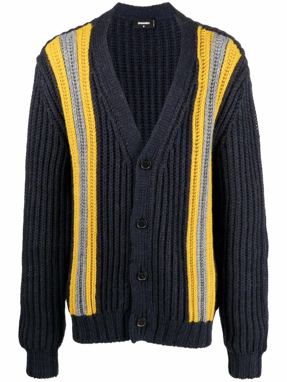 Dsquared2 Prix Avantageux Cardigan à détails rayés cardigans homme 3 Dsquared2 cardigan à détails rayés