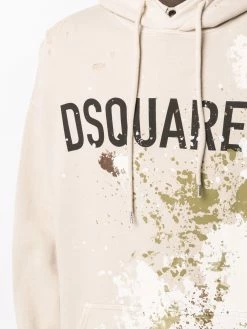 Dsquared2 hoodie à effet taches de peinture