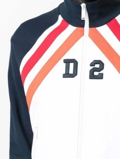 Dsquared2 sweat zippé à logo appliqué