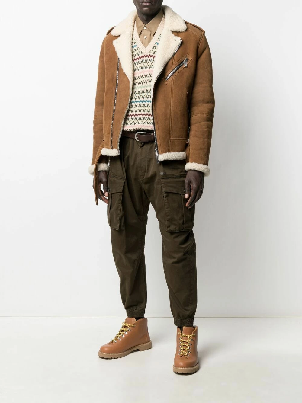 Prix Raisonnable Dsquared2 Pantalon fuselé à poches cargo pantalons de survêtement homme 4 Dsquared2 pantalon fuselé à poches cargo