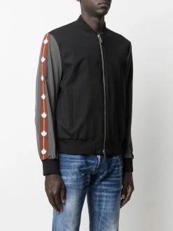 Dsquared2 veste bomber à bords rayés