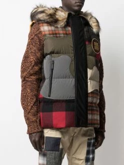 Dsquared2 doudoune matelassée à design à empiècements