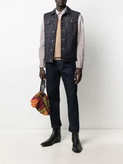 Dsquared2 veste en jean à design à empiècements
