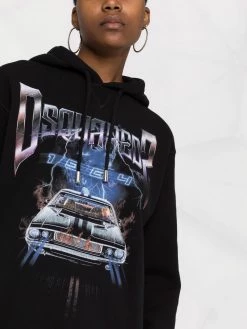Prix Cassé Dsquared2 Hoodie à imprimé graphique hoodies femme 10 Dsquared2 hoodie à imprimé graphique
