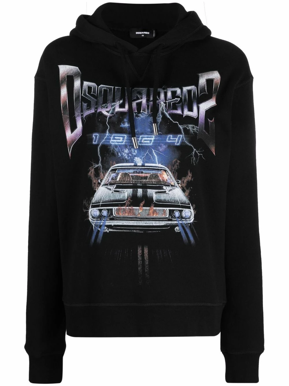 Prix Cassé Dsquared2 Hoodie à imprimé graphique hoodies femme 3 Dsquared2 hoodie à imprimé graphique