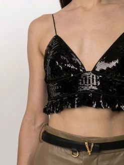 Dsquared2 haut crop à sequins