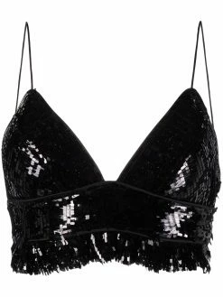 Dsquared2 haut crop à sequins