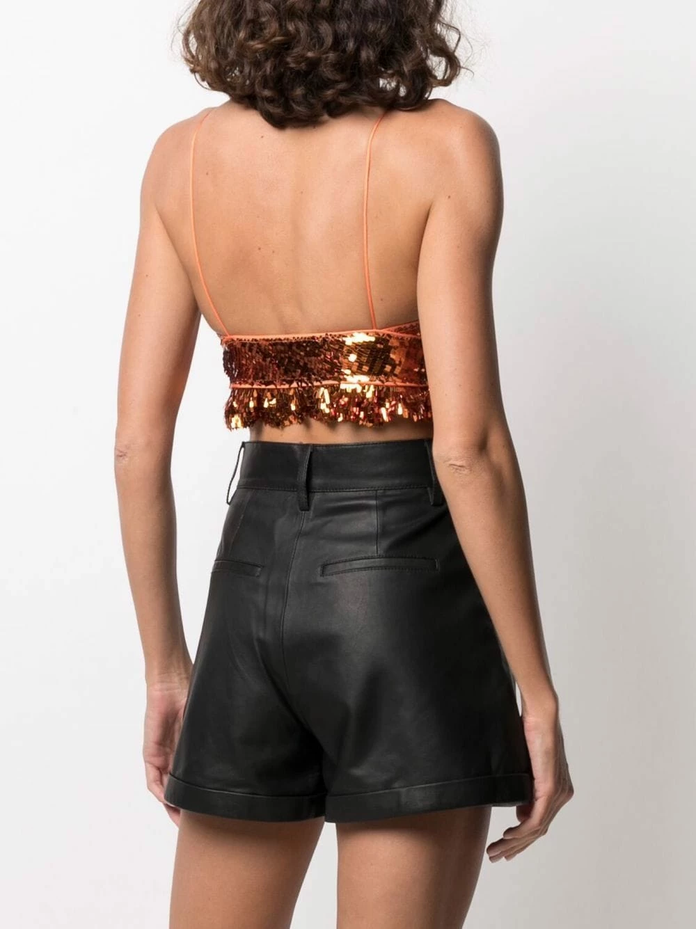 Dsquared2 Haut crop à sequins Faible Prix débardeurs femme 6 Dsquared2 haut crop à sequins