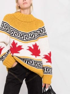 Dsquared2 pull en maille intarsia