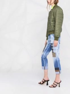 Dsquared2 Prix Préférentiel Jean court à design patchwork jeans courts femme 13 Dsquared2 jean court à design patchwork