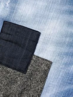 Dsquared2 Prix Préférentiel Jean court à design patchwork jeans courts femme 16 Dsquared2 jean court à design patchwork