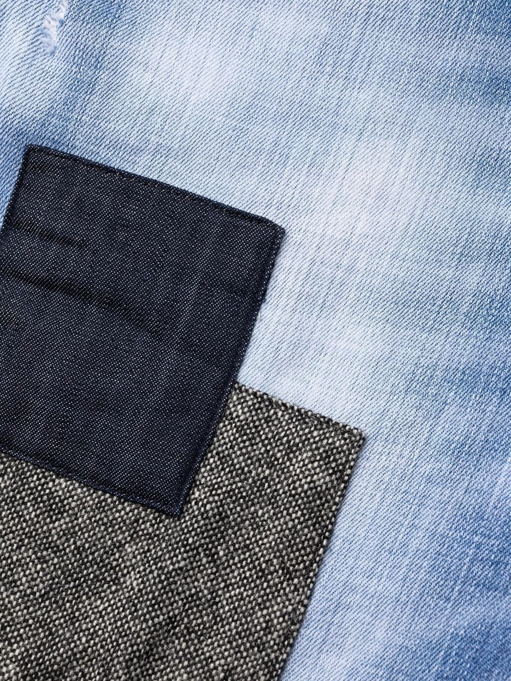 Dsquared2 Prix Préférentiel Jean court à design patchwork jeans courts femme 9 Dsquared2 jean court à design patchwork