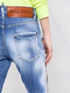 Dsquared2 Prix Préférentiel Jean court à design patchwork jeans courts femme 12 Dsquared2 jean court à design patchwork