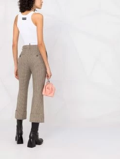 Dsquared2 pantalon court à motif pied-de-poule