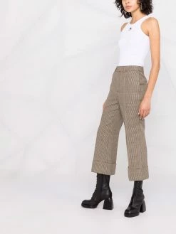 Dsquared2 pantalon court à motif pied-de-poule