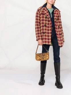 Dsquared2 manteau croisé à carreaux