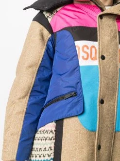 Dsquared2 parka à empiècements contrastants