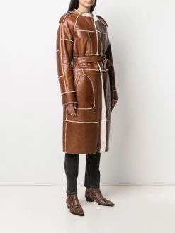 Dsquared2 manteau en peau de mouton