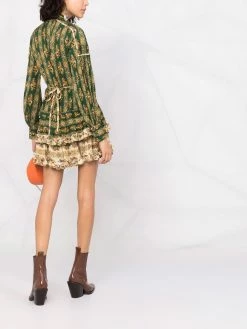 Dsquared2 robe-chemise plissée à fleurs