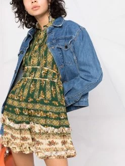 Dsquared2 robe-chemise plissée à fleurs