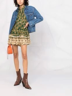 Dsquared2 robe-chemise plissée à fleurs