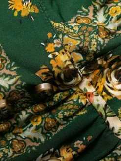 Dsquared2 robe-chemise plissée à fleurs