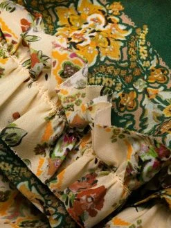 Dsquared2 robe-chemise plissée à fleurs