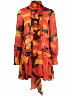 Dsquared2 robe courte à imprimé camouflage