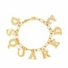 Dsquared2 bracelet à breloque logo ornée de cristaux