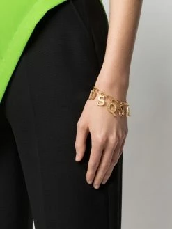 Dsquared2 bracelet à breloque logo ornée de cristaux