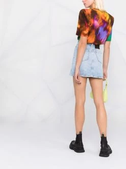 Dsquared2 minijupe en jean à détail de nœud